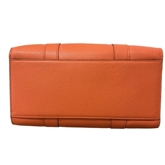 MULBERRY Small Classic Grain Small Bayswater Zip Tote Orange - Picture 7 of 11